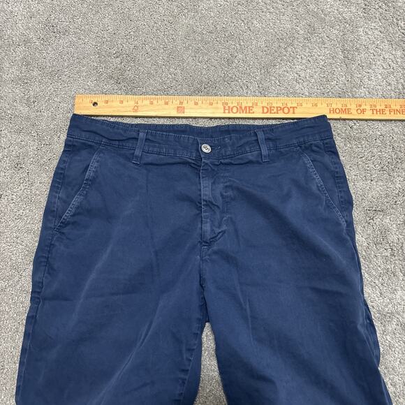 AG Adriano Goldschmied Mens The Griffin Chino Shorts 34 Blue - Picture 5 of 7